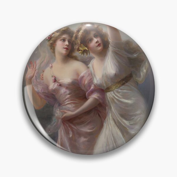 Item preview, Love's Messengers by Edouard Bisson Art Print of Vintage Art,Beautiful Women Mythic Mythological Angel designed and sold by TeeARTHY.