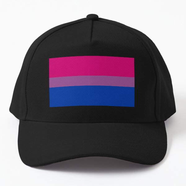 Aperçu de l'œuvre Drapeau de la fierté bisexuelle (fond noir) créée et vendue par Gay-Pride-Depot.