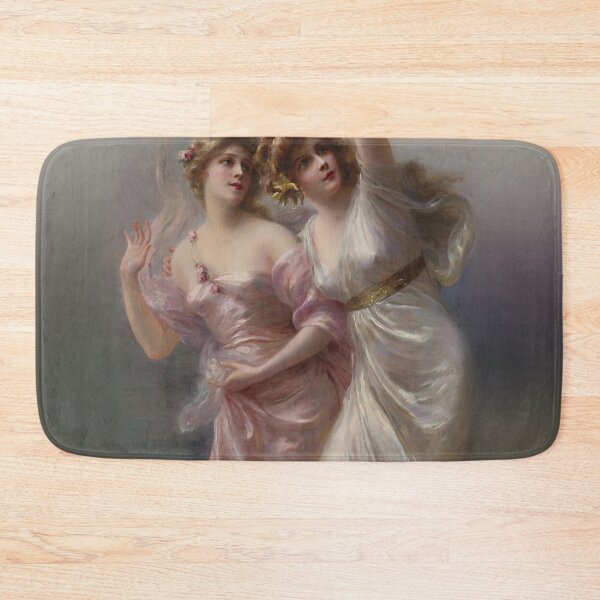 Item preview, Love's Messengers by Edouard Bisson Art Print of Vintage Art,Beautiful Women Mythic Mythological Angel designed and sold by TeeARTHY.
