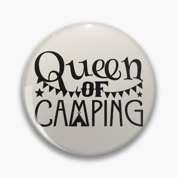 Item preview, Queen Of Camping Fun Camping Black Text Design designed and sold by TrulyEpoque.