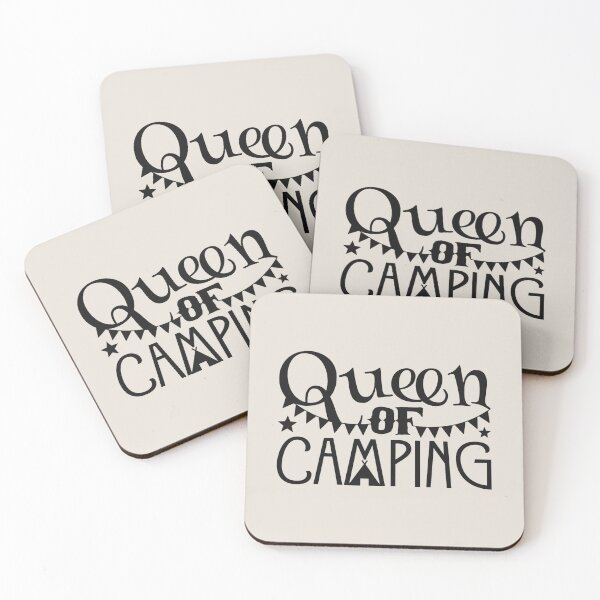 Item preview, Queen Of Camping Fun Camping Black Text Design designed and sold by TrulyEpoque.