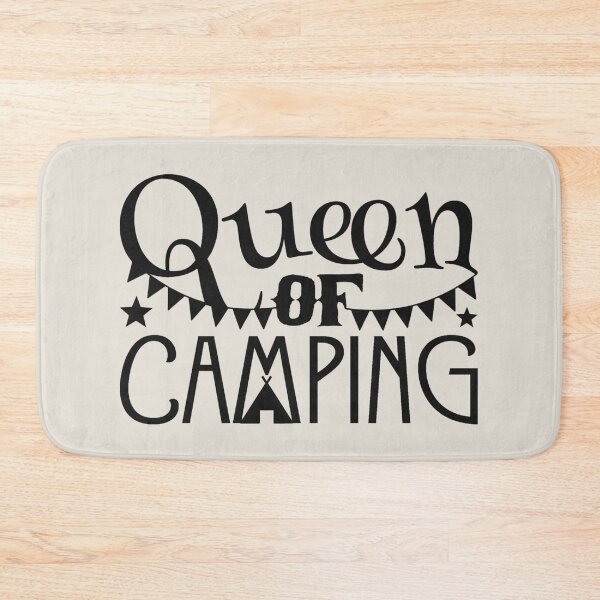 Item preview, Queen Of Camping Fun Camping Black Text Design designed and sold by TrulyEpoque.