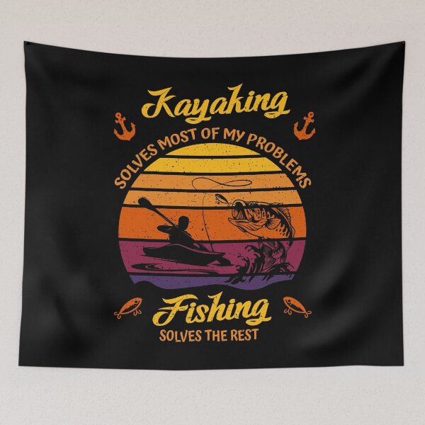 Item preview, Kayaking Solves Most of My Problems - Fishing  designed and sold by Shirt-Designs.