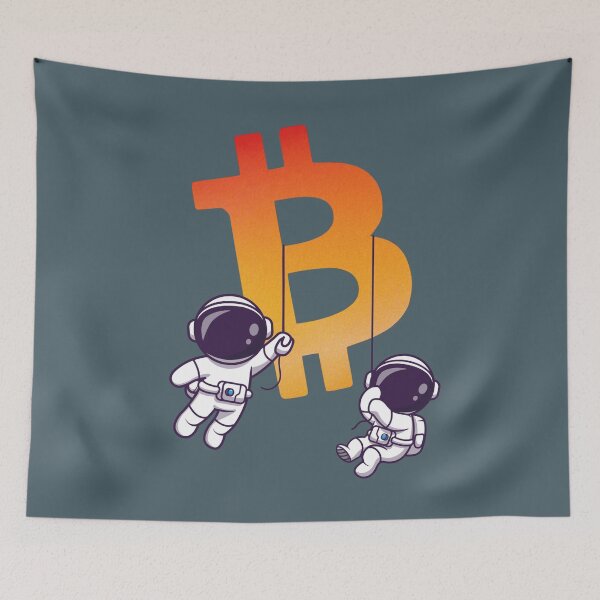 Artikelvorschau, Bitcoin-Astronauten entworfen und verkauft von Crypmetal.