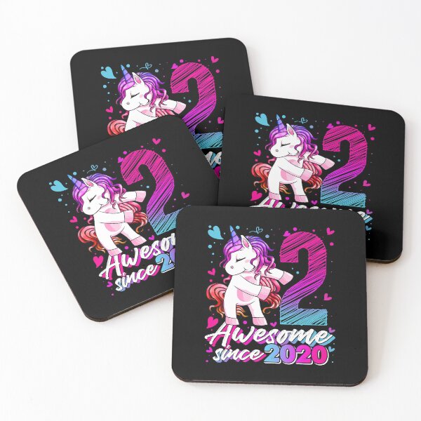 Item preview, 2 Years Old Unicorn Flossing 2nd Birthday Girl Unicorn Party designed and sold by MalloWilli.