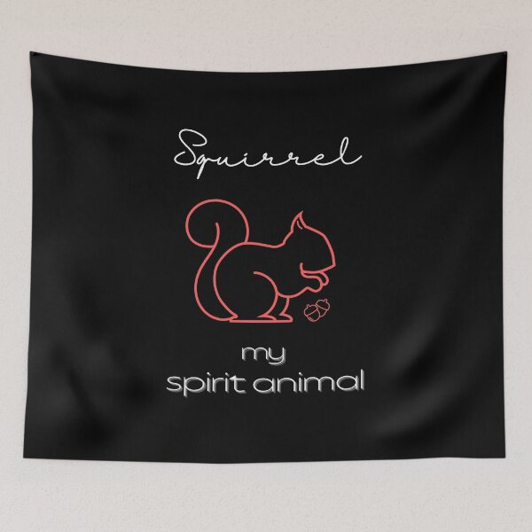 Item preview, Squirrel totem spirit animal Floor pillow designed and sold by MagicWolfStar.