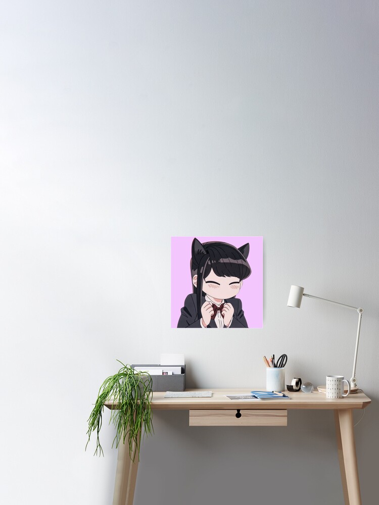 Komi-san Cat Ears Poster for Sale by darkerart