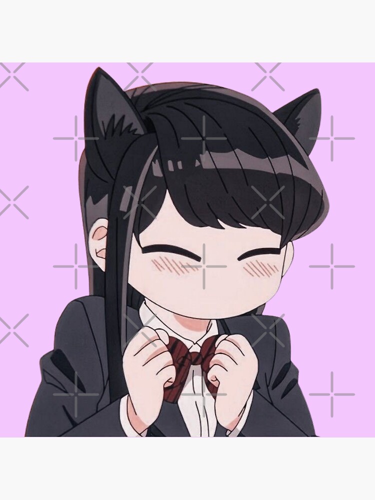 Komi-san Cat Ears Poster for Sale by darkerart