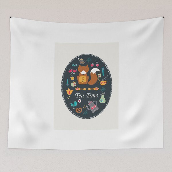 Item preview, Tea Time With Mr Fox designed and sold by KathrinLegg.