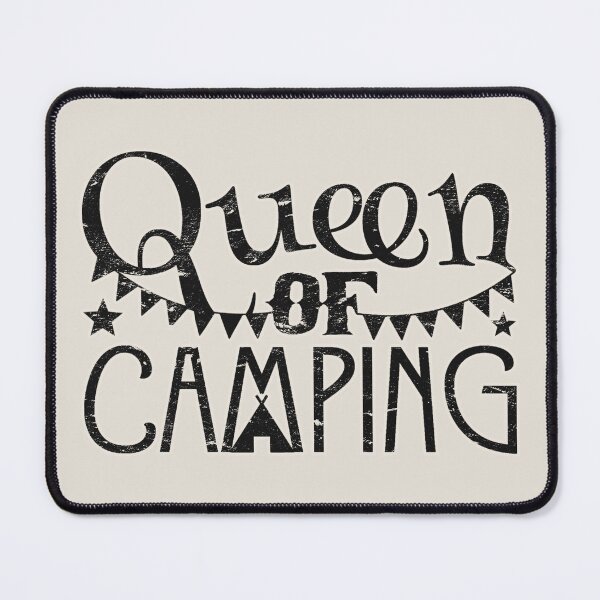 Item preview, Queen Of Camping Fun Camping Black Text Design designed and sold by TrulyEpoque.