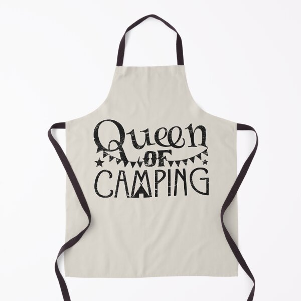 Item preview, Queen Of Camping Fun Camping Black Text Design designed and sold by TrulyEpoque.