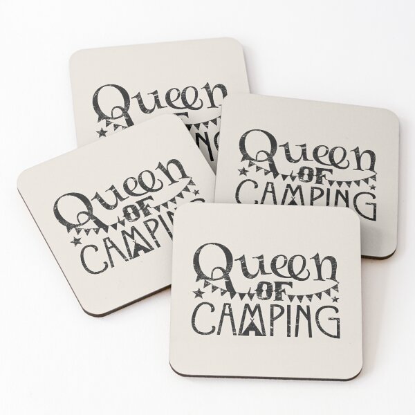 Item preview, Queen Of Camping Fun Camping Black Text Design designed and sold by TrulyEpoque.
