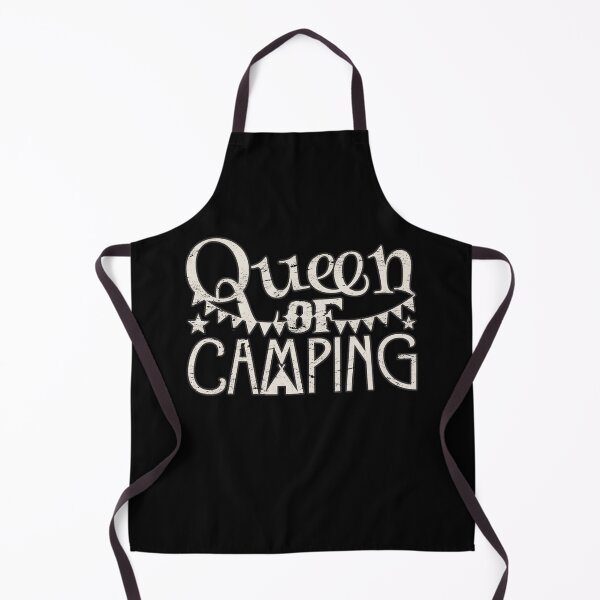 Item preview, Distressed Style Queen Of Camping Fun Camping Design designed and sold by TrulyEpoque.