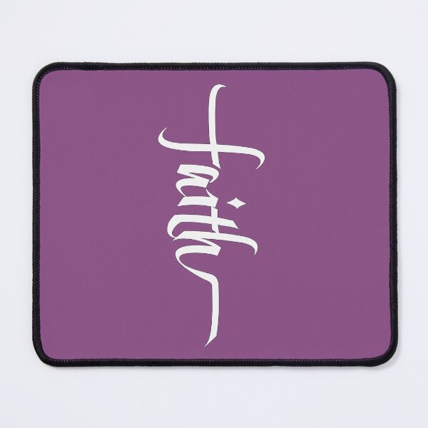 Item preview, White Cross of Faith, Calligraphy - dahlia designed and sold by AbideApparel.