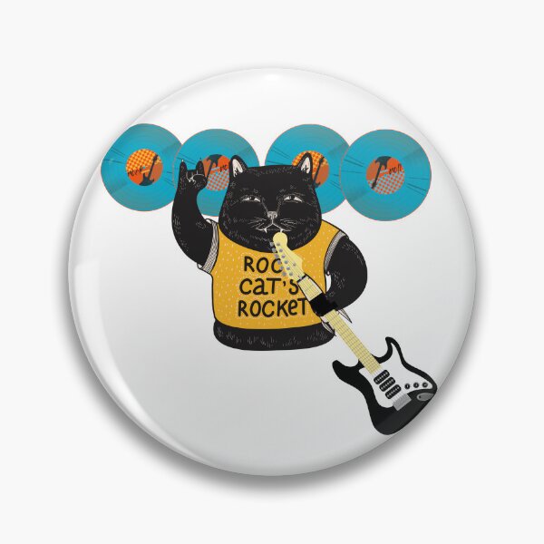 Item preview, gato estrella de rock designed and sold by Dressing-tops.