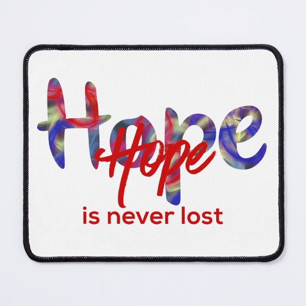Item preview, Hope is never lost motivational quote neon butterlies designed and sold by AMSonArt.