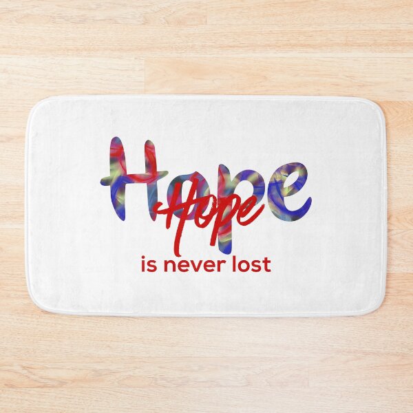 Item preview, Hope is never lost motivational quote neon butterlies designed and sold by AMSonArt.