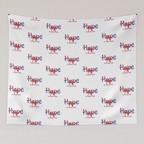 Item preview, Hope is never lost motivational quote neon butterlies designed and sold by AMSonArt.