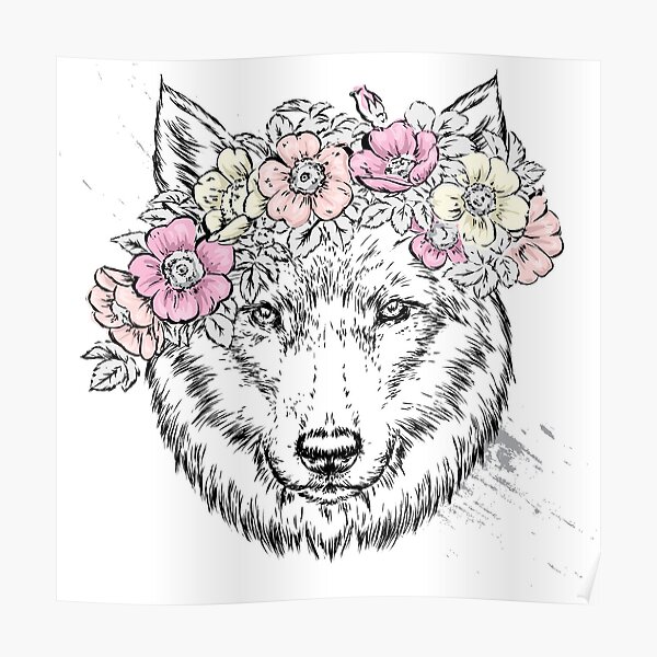 "WOLF" Poster for Sale by champakthailand Redbubble