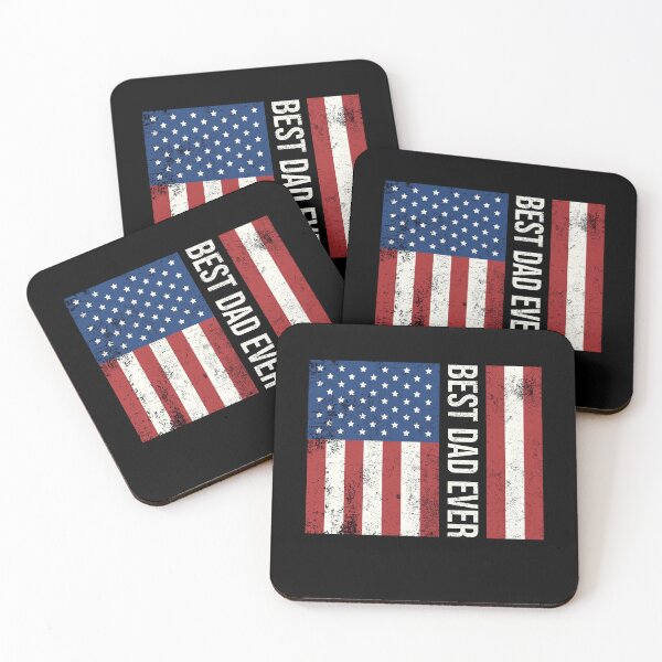 Item preview, Best Dad Ever Funny Fathers Day US American Flag Vintage designed and sold by pedrored369.