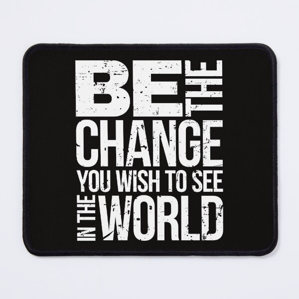 Item preview, Be The Change Gandhi Inspiration Quote Distressed designed and sold by designandclouds.