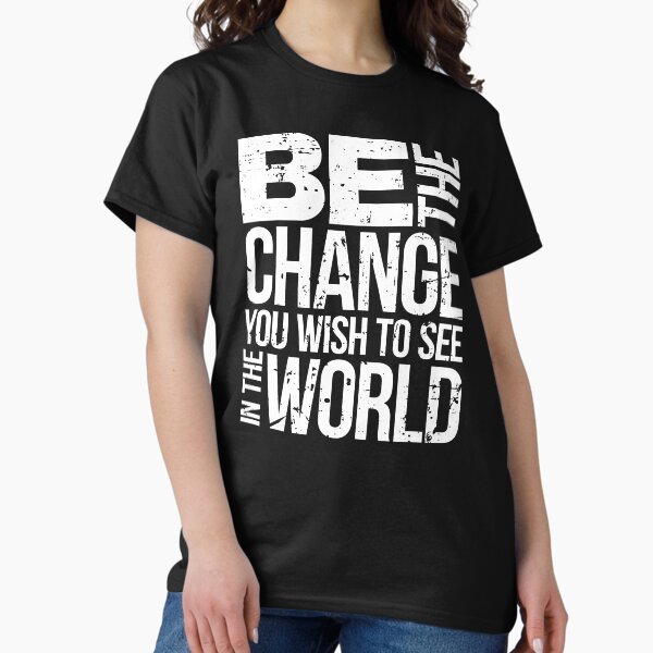 Item preview, Be The Change Gandhi Inspiration Quote Distressed designed and sold by designandclouds.