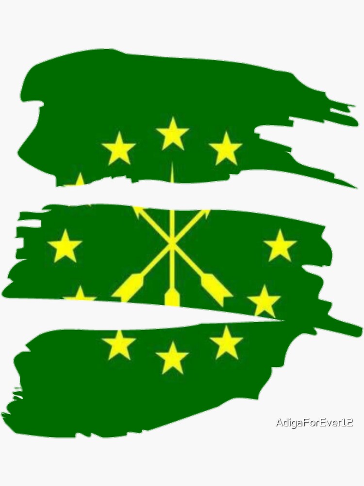 Circassian Flag Sticker For Sale By Adigaforever12 Redbubble 3465