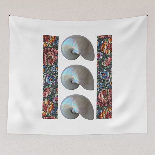 Item preview, Nautilus Shell and Petit Point - Nautilus designed and sold by boomantique.