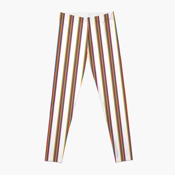 Rainbow Vertical Stripes Pastel Colorful Leggings