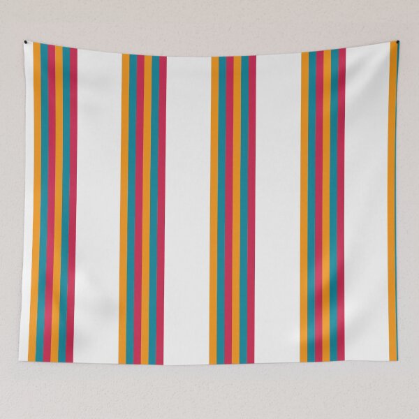Item preview, Retro Colors Rainbow Vertical Stripes designed and sold by TalBright.