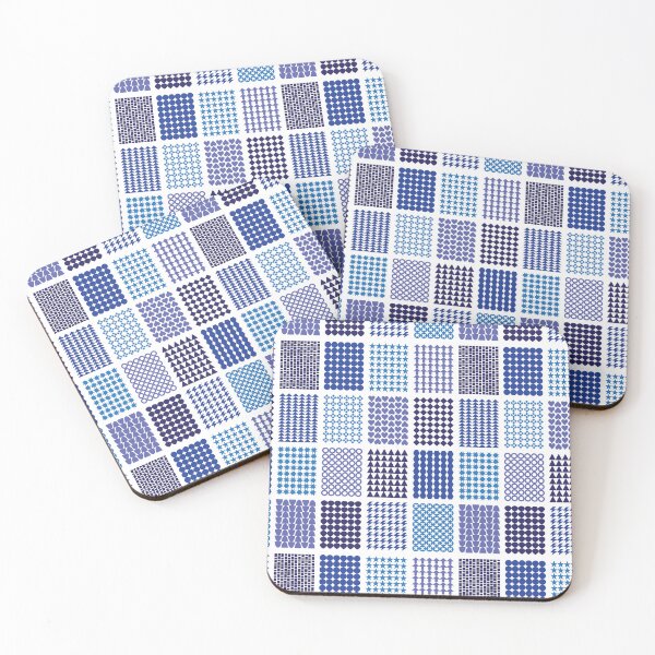 Item preview, Graphic Block Pattern Blue Purple designed and sold by STUDIO-72.