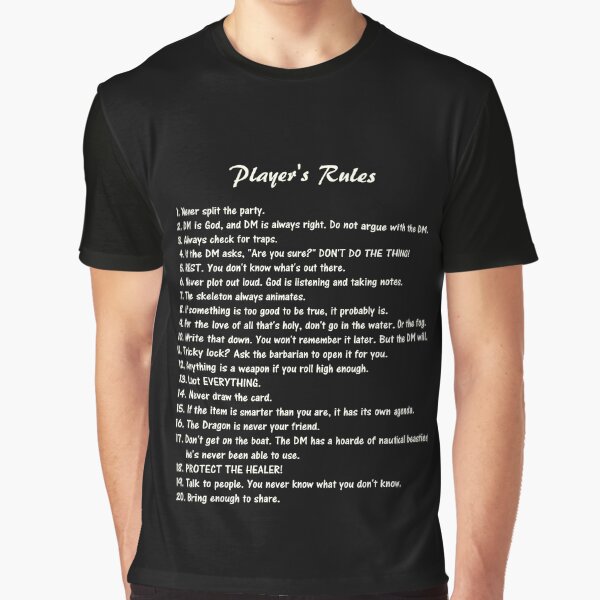 D&D - Player's Rules Graphic T-Shirt
