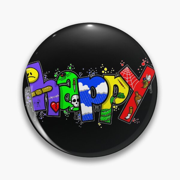 Item preview, Happy Graffiti with Contrasting Images designed and sold by LaughinBones.