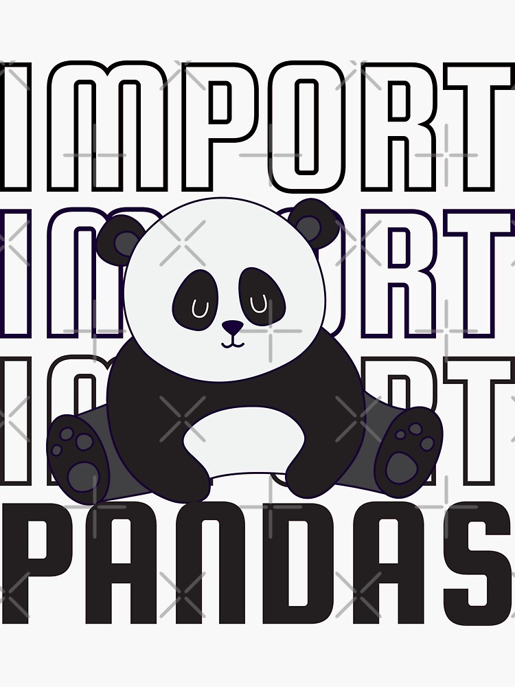  import pandas sticker for sale by maximilian7 redbubble