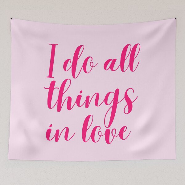 Item preview, I do all things in love - positive affirmation designed and sold by PausePapote.