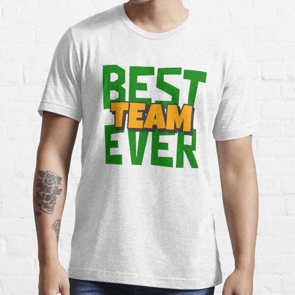 "Best Team Ever Design, Green and Orange Team Colors" Tshirt by Daily