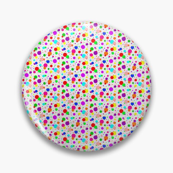 Item preview, Multi Size Rainbow Polka Dots on a White Background, Small Sized Repeating Pattern designed and sold by Nicolette Olivier.