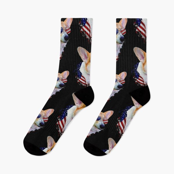 Item preview, Corgi Dog Retro American USA Flag 4 July Pop Art Corgi Lover designed and sold by r-silver.