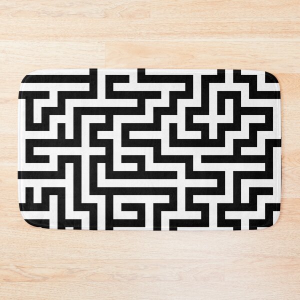 Item preview, Black And White Maze designed and sold by risingrocket.