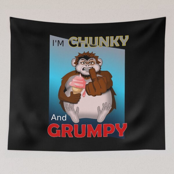 Aperçu de l'œuvre Singe grincheux Chunky créée et vendue par clintondesigns6.