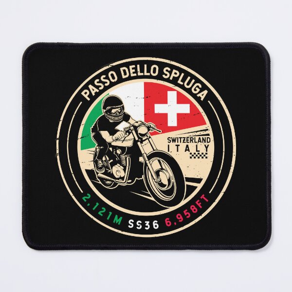 Item preview, Passo Dello Spluga | Italy | Switzerland | Motorcycle designed and sold by KrisSidDesigns.