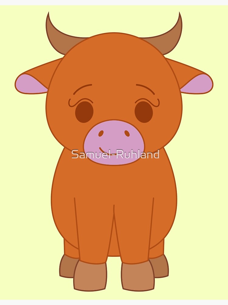 "Cow" Poster for Sale by Samuel-Ruhland | Redbubble