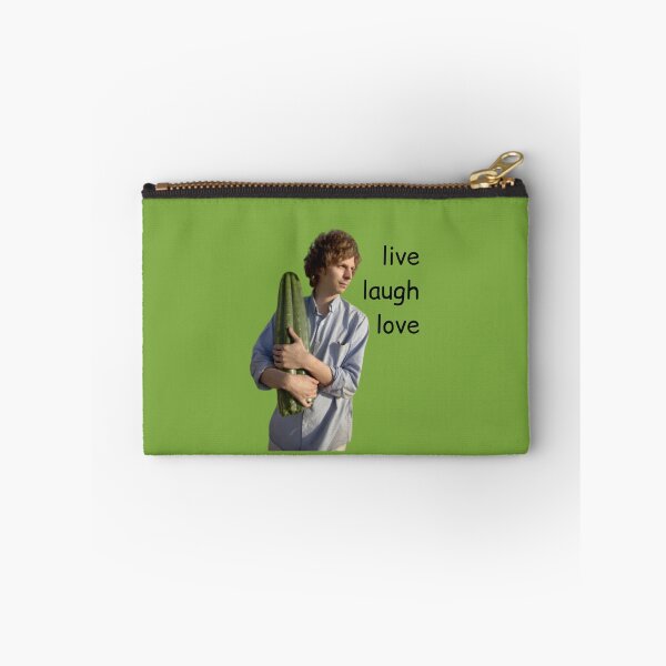 Artikelvorschau, Michael Cera, der einen Kaktus hält, lacht liebevoll entworfen und verkauft von cotttagelmc.