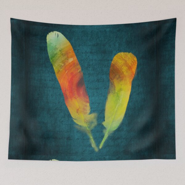 Item preview, Feather Colour Splash designed and sold by Dyrk Wyst Redbubble Shop.