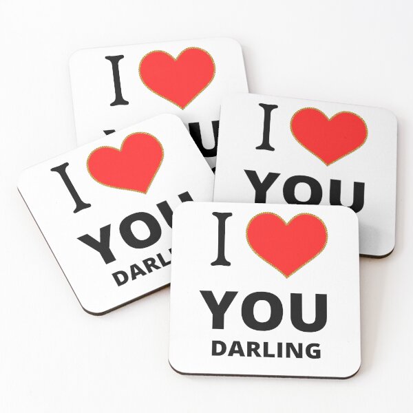 Item preview, I love you darling designed and sold by Metzoprint.