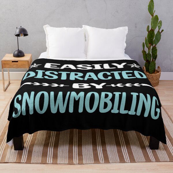 Item preview, Funny Easily Distracted Snowmobiling Snowmobile designed and sold by robinnacallanyi.