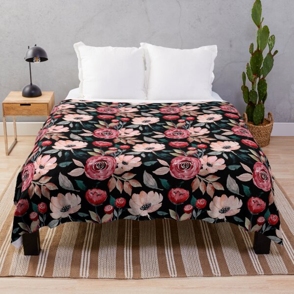 Item preview, Japanese Floral Red and Pink Pattern Design designed and sold by SheaLN.