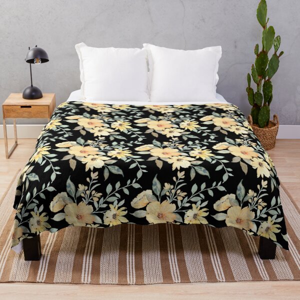 Item preview, Japanese Floral Yellow Pattern Design designed and sold by SheaLN.