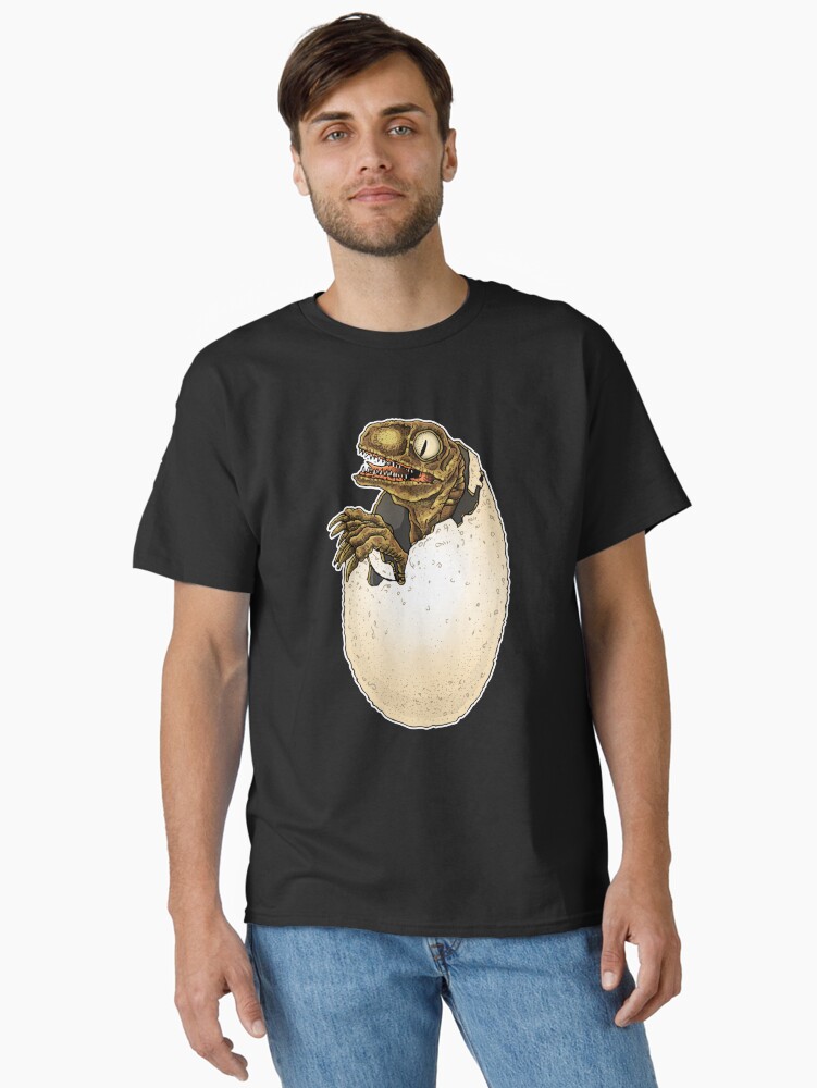 Thumbnail 2 of 7, Classic T-Shirt, Hatching Raptor designed and sold by BertoMedia.