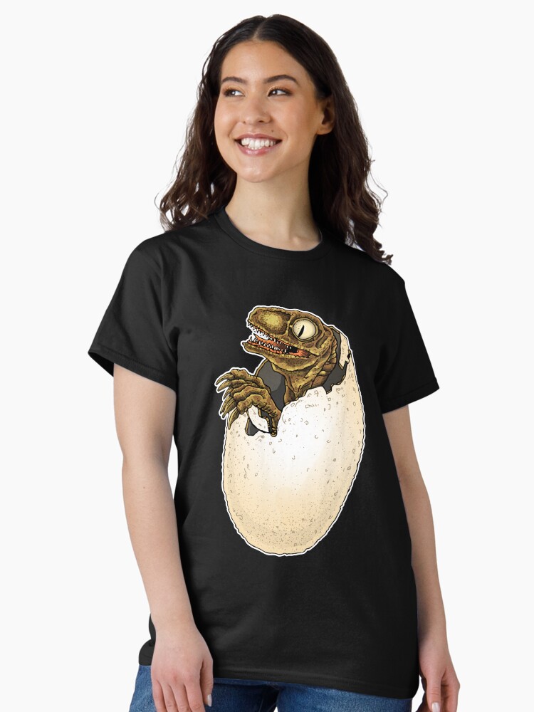 Thumbnail 1 of 7, Classic T-Shirt, Hatching Raptor designed and sold by BertoMedia.